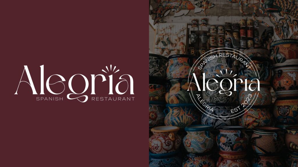 Alegría Spaans restaurant huisstijl ontwerp branding case logo